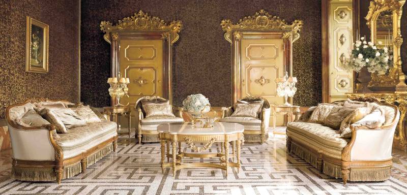 BelCor VE0282MX 01 T 01 central table Versailles living room legs elaborate spiral turning custom made italian furniture