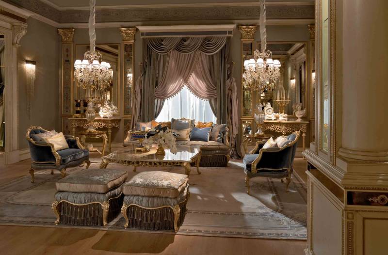 BelCor GD1514LZ 02 T 01 sofa Granducale living room Armonia golden decorative carvings timeless custom made italian design