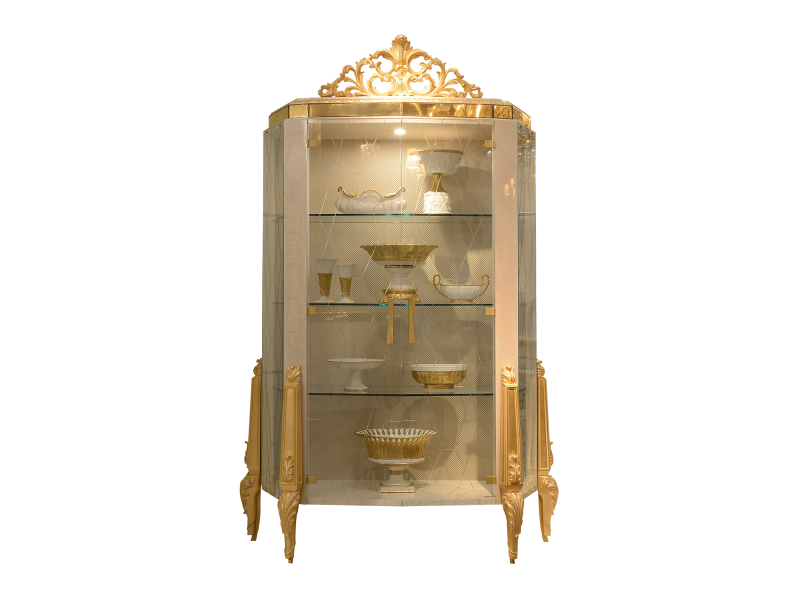 BelCor EG0102AX 01 S 01 showcase Ego dining room Estasi sycomore frisé furnishings made in italy