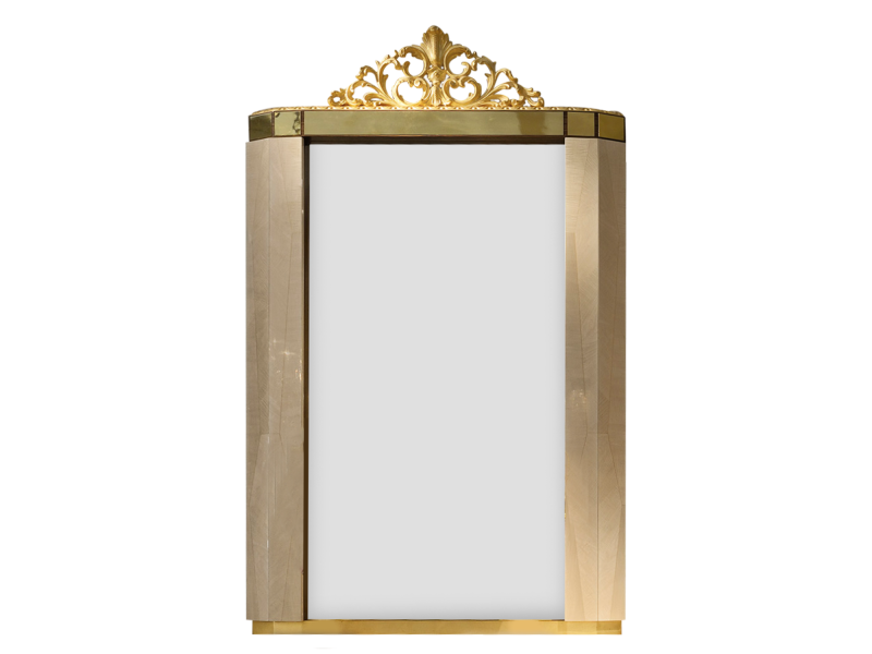 BelCor EG0692NX 01 S 01 mirror Ego living room Estasi sycomore frisé refined made in italy design