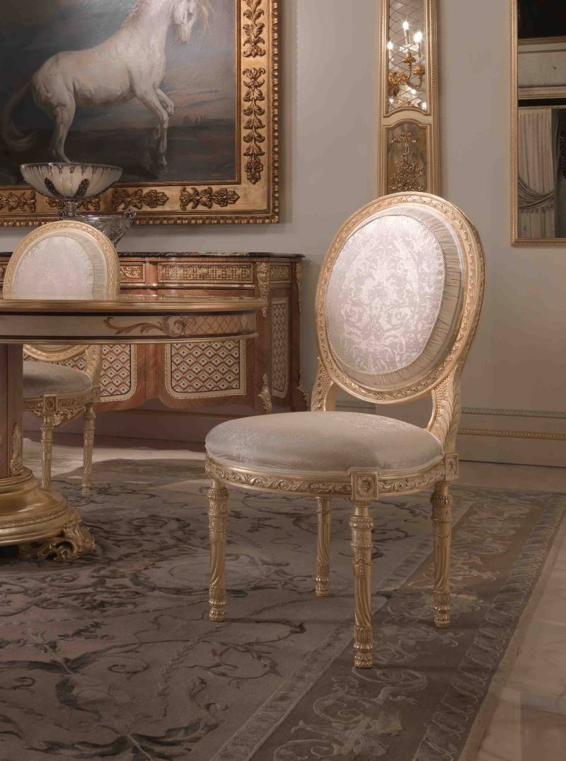 BelCor SL0171LX 01 T 01 chair Selene dining room Sublime golden carvings italian classic interiors