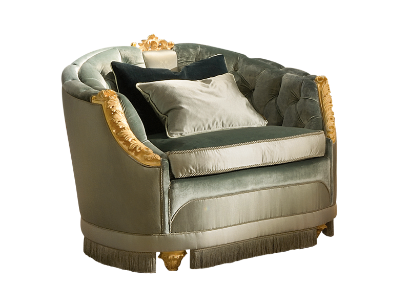 BelCor PA1511BX 01 S 01 armchair Palladio living room Magnifica upholstered internal back italian luxury design classic