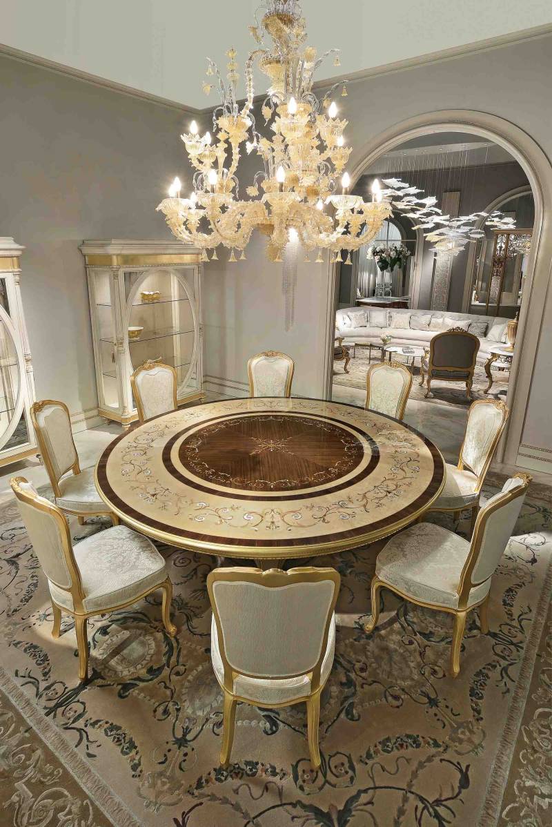 BelCor PA0154AY 01 T 01 dining table Palladio dining room Meraviglia large inlaid table interior handcrafted italian furniture