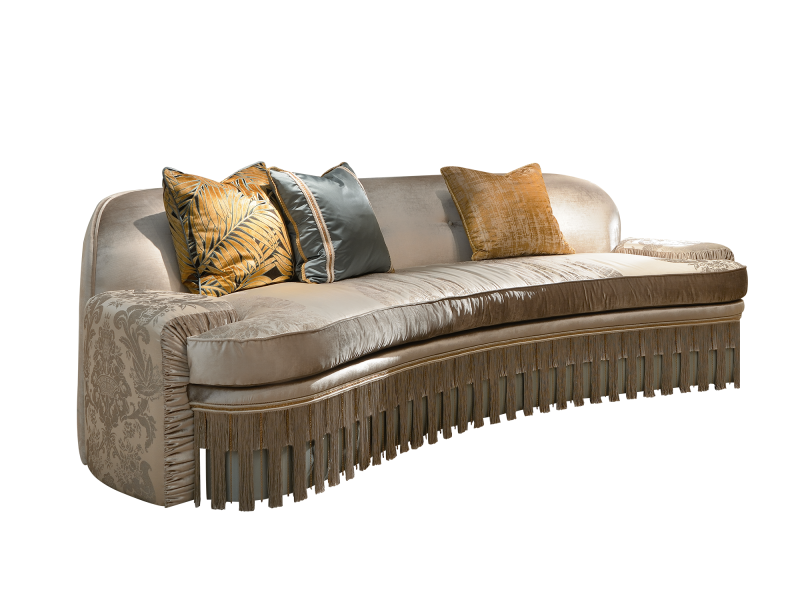 BelCor DV1513IX 01 S 01 sofa Dolce Vita living room Estasi upholstered curved shape refined made in italy design