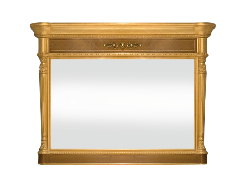 BelCor PA0692NX 01 S 01 mirror Palladio living room Magnifica wooden structure lateral pillars interior inspiring italian