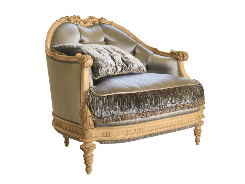 BelCor VE1511LX 01 S 01 armchair Versailles living room capitonné working internal back italian classic interiors